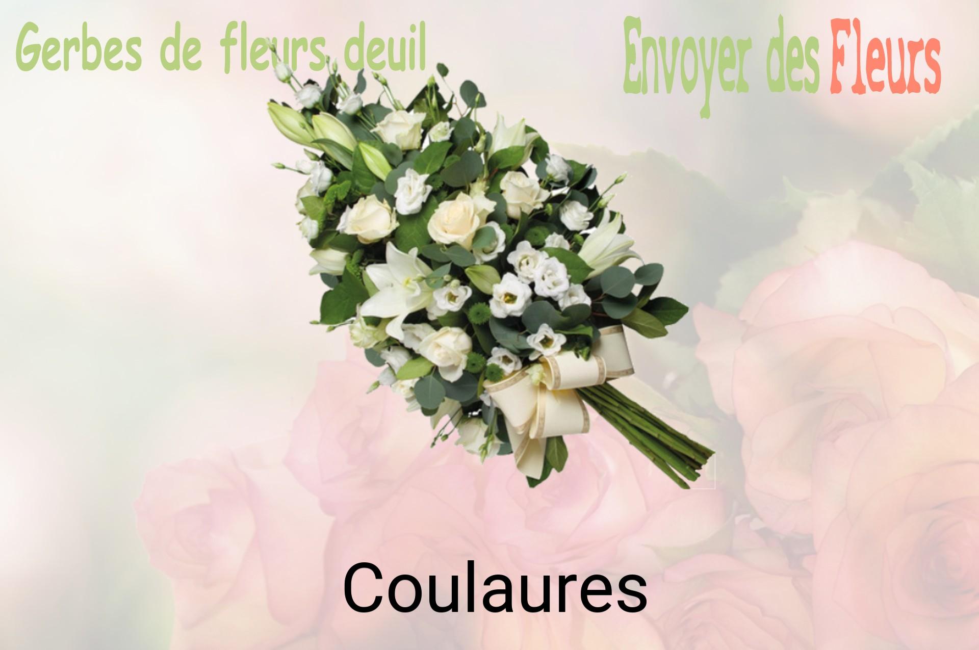 Gerbe de fleurs de deuil livrée à Coulaures